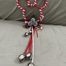 Disney Parks Mickey Mouse Christmas Door Hanger Wreath with Jingle Bells NEW