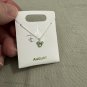 Disney Parks Mickey Mouse Faux Peridot August Birthstone Necklace Silver Color