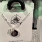 Disney Parks Mickey Mouse Cubic Zirconia Letter R Silver Color Necklace NEW