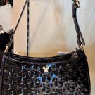 Disney Parks Mickey Mouse Shiny Black Cross Body Purse Handbag NEW