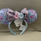 Disney Parks Stitch and Angel Faux Leather Minnie Mouse Ears Headband NEW
