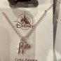 Disney Parks Mickey Mouse Cubic Zirconia Small Letter h Silver Color Necklace