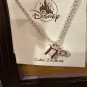 Disney Parks Mickey Mouse Cubic Zirconia Small Letter n Silver Color Necklace