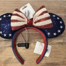 Disney Parks USA America Americana Minnie Mouse Ears Headband NEW