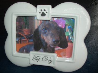 Dog Bone Ceramic Picture Frame