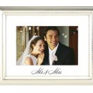 Mr. & Mrs. Matted and Beaded Picture Frame