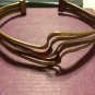 VINTAGE SOLID COPPER GOLD SILVER CUFF BANGLE BRACELET - HEAVY 15 GRAMS - 60s