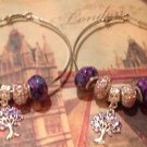 Big hoops tree of life earrings