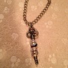 Euro beads key bracelet - pink