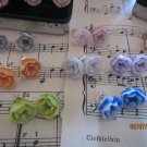 Flower polymer clay earrings - BMGM!