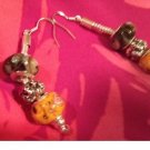 Halloween euro beads earrings