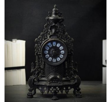Clock in Black Brass