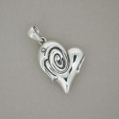 Abeja.C 925 Silver Elephant heart Pendant
