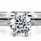 Natural Diamond engagement ring set.