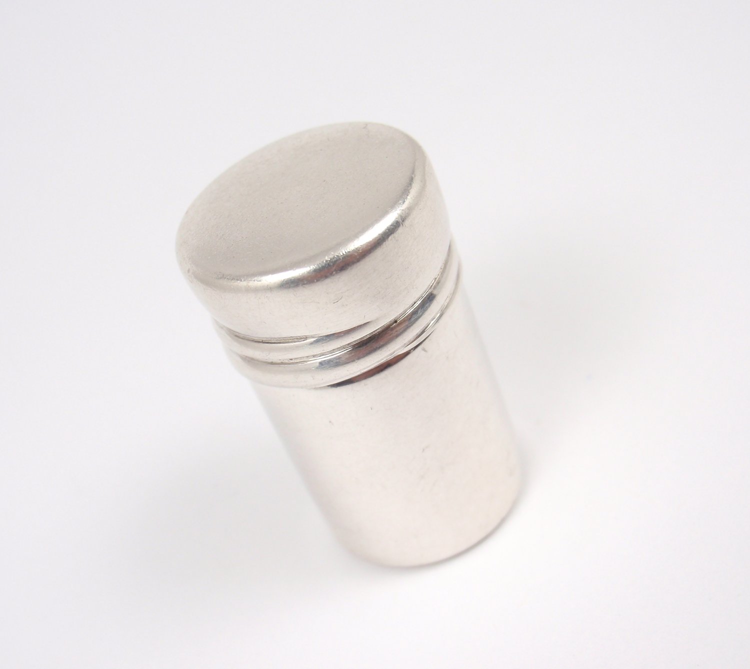 Rare Vintage Tiffany & Co Sterling Silver Tube Pill Box