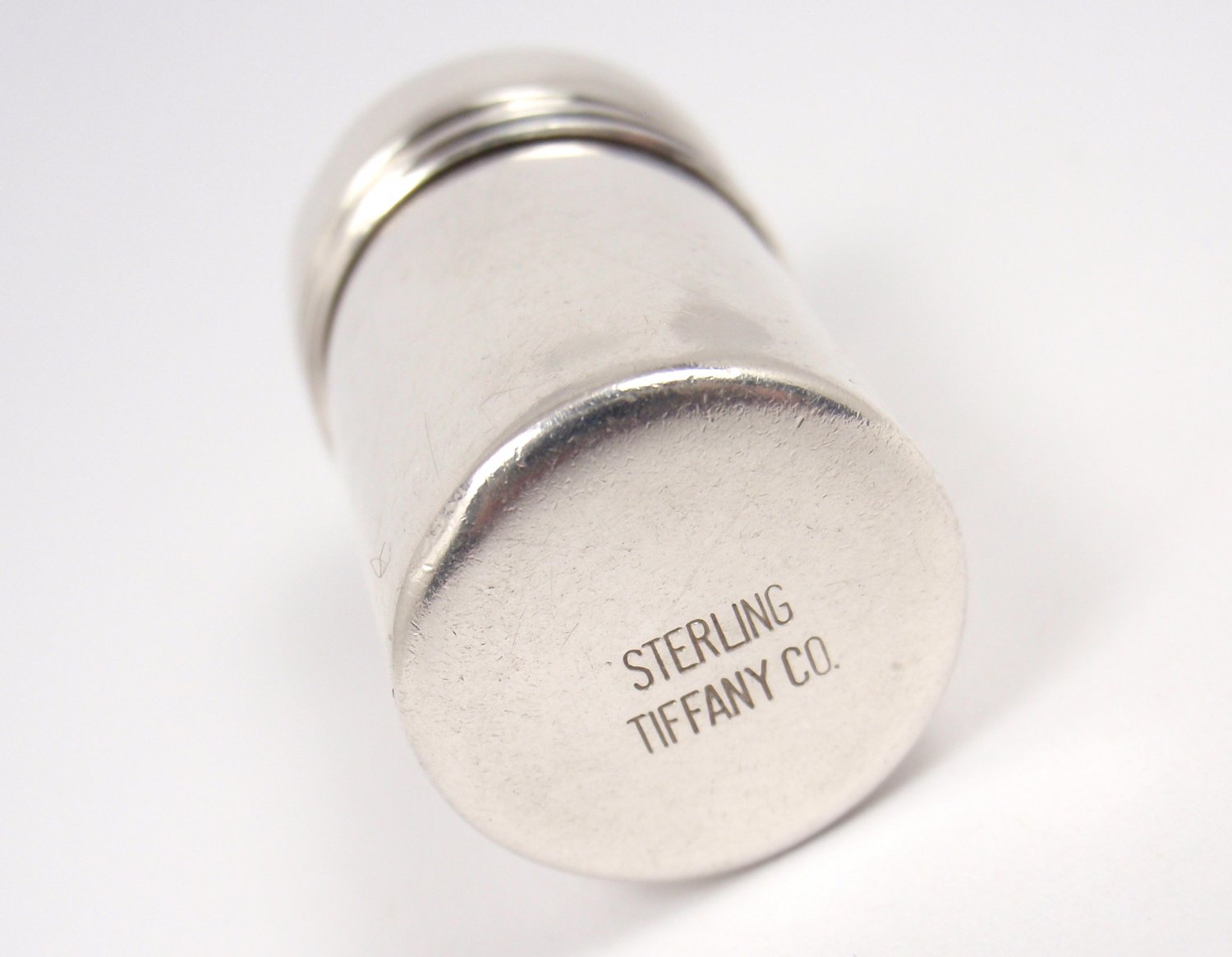 Rare Vintage Tiffany & Co Sterling Silver Tube Pill Box