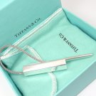 Rare Vintage Tiffany & Co Sterling Silver Hexagon Cable Key Ring Keychain w/box