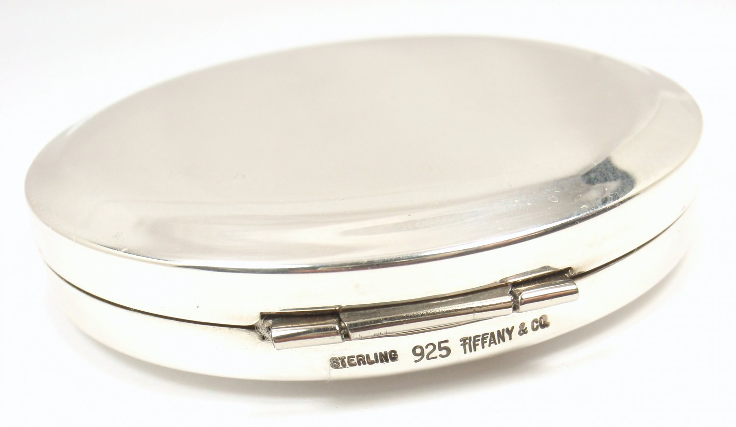 RARE Vintage Tiffany & Co Sterling Silver Purse Compact Mirror w/box