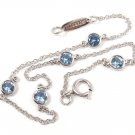 Rare Tiffany & Co Peretti Platinum 950 Aquamarine Color By The Yard Bracelet 7"