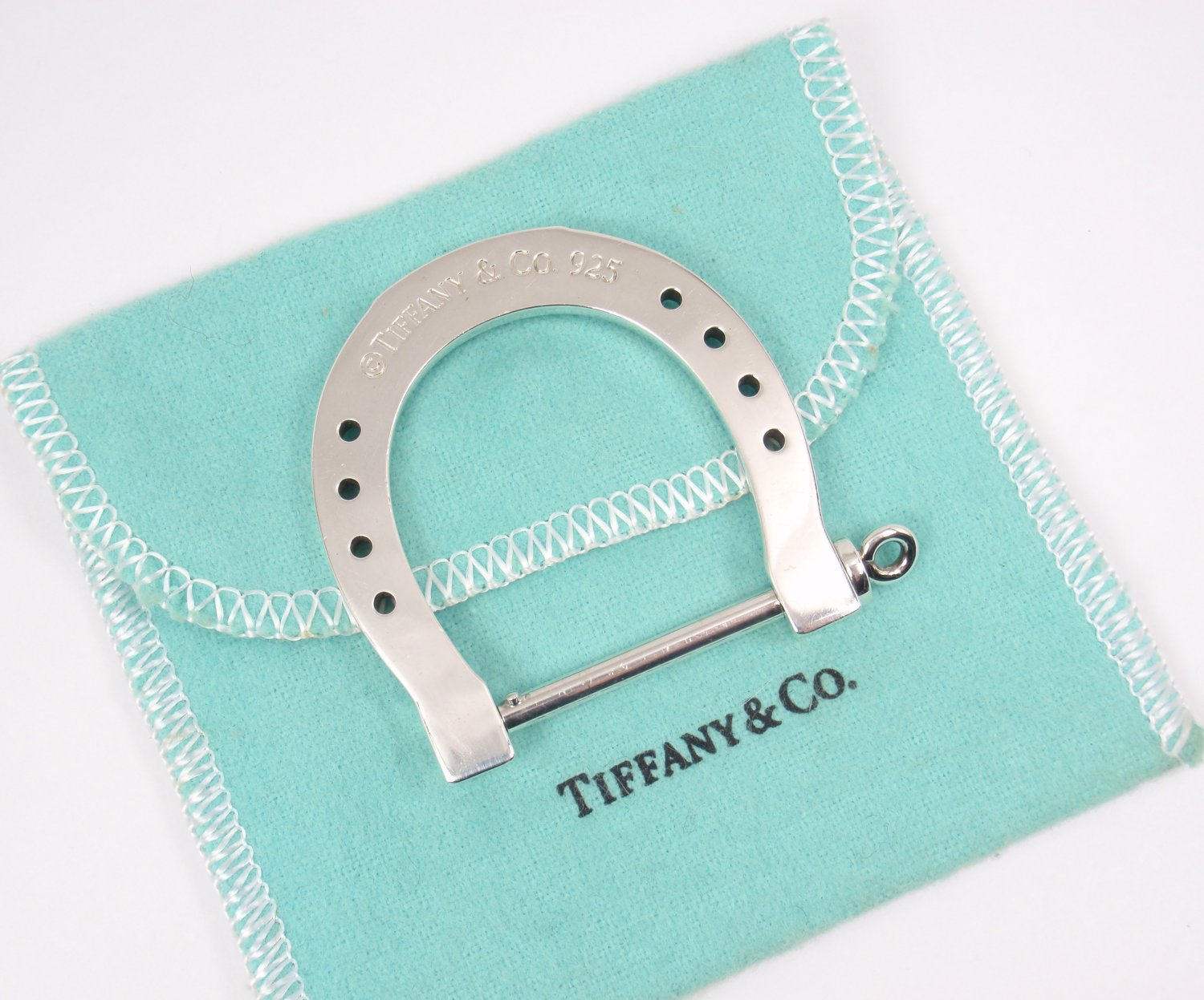 tiffany horseshoe keychain