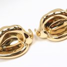 Rare Vintage Tiffany & Co Peretti 18K Yellow Gold Calla Lily Flower Clip Earrings