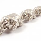 Rare Vintage Tiffany & Co Sterling Silver Lucky Elephant Bracelet 7.5"