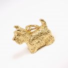 Tiffany & Co 18K Yellow Gold Dog Scottie Terrier Charm Pendant
