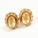 Tiffany & Co Picasso Forever X 18K Gold Honey Citrine Earrings w/box