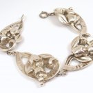 Rare Antique Tiffany & Co Moore II Sterling Silver Lily of the Valley Flower Link Bracelet