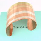 RARE Vintage 1978 Tiffany & Co Angela Cummings Laser Lines Wide Cuff Bracelet