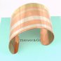 RARE Vintage 1978 Tiffany & Co Angela Cummings Laser Lines Wide Cuff Bracelet