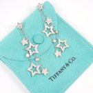 Tiffany & Co Stars Platinum 1.33ct Diamond Multi-Drop Dangle Earrings