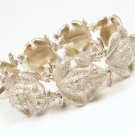 Rare Vintage Tiffany & Co Sterling Silver Lucky Frog Link Bracelet 7.5"