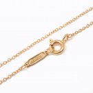 Tiffany & Co 18K Rose Gold Chain Necklace 16"