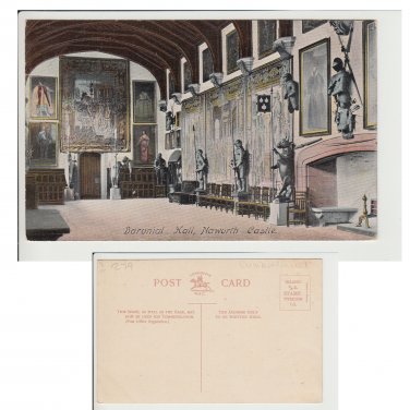 Cumbria.  Postcard Barional Hall Narworth Castle Item No 18