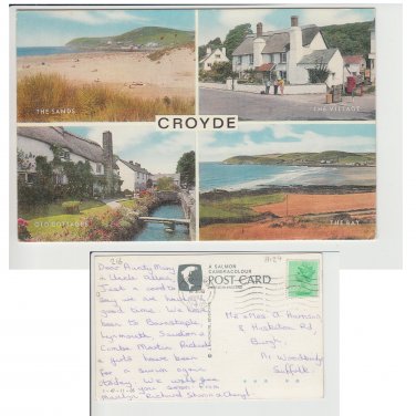 Devon Postcard Multiview of Croyde Mauritron Item No. 42