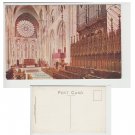County Durham Postcard Durham Cathedral, Choir East. Side View Mauritron Item No. 45