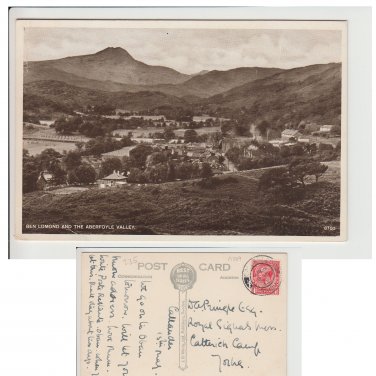 Highlands  Postcard Ben Lomond and the Aberfoyle Valley Mauritron Item No. 60