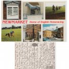 Suffolk Postcard Newmarket Home of English Horseracing Multiview Mauritron Item No. 92