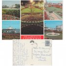 Sussex Postcard The Gardens of Eastbourne Multiview Mauritron Item No. 100