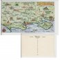 Hampshire   Postcard Map Hampshire Dorset Somerset. Mauritron #155