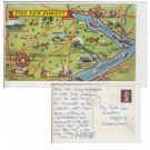 Hampshire   Postcard The New Forest Map. Mauritron #161