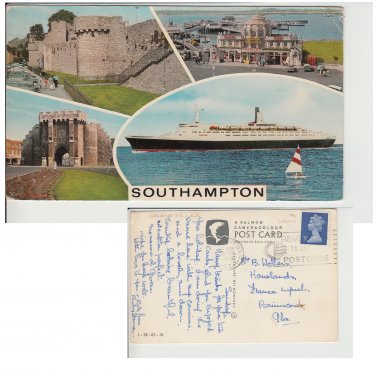 Hampshire   Postcard Southampton Multiview. Mauritron #173