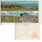 Hampshire   Postcard Naish Farm New Milton Multiview. Mauritron #176