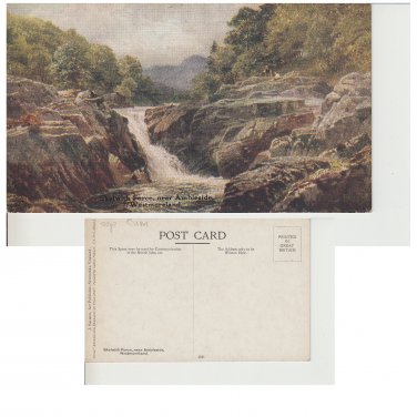Cumbria Postcard Skelwith Force Ambleside. Mauritron #266