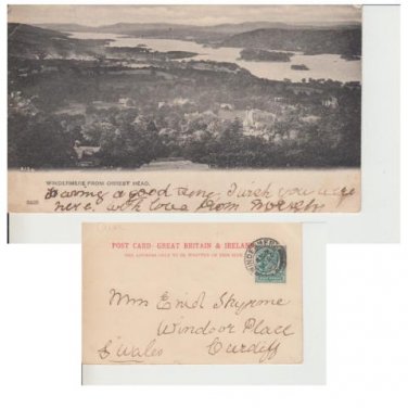 Cumbria Postcard Windermere from Orrest Head. Mauritron #284