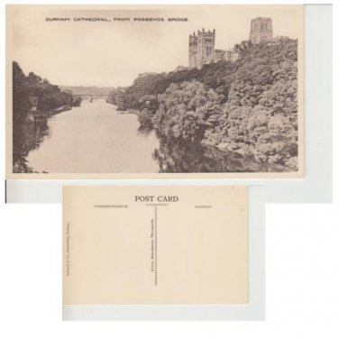 County Durham Postcard Durham Cathedral from Prebends Bridge. Mauritron #288