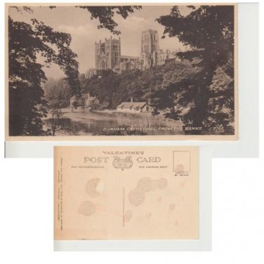 County Durham Postcard Durham Cathedral from the Banks. Mauritron #289