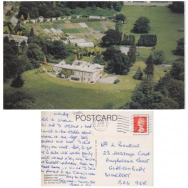 County Durham Postcard Eggleston Hall Gardens. Mauritron #300