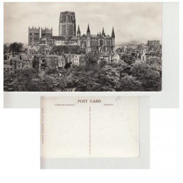 County Durham Postcard Durham Cathedral from St. Oswalds. Mauritron #301